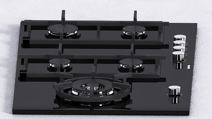 渲染模型_煤气灶001