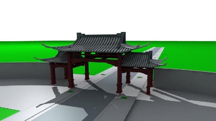 渲染模型_牌坊020