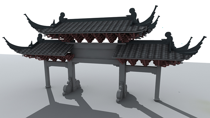 渲染模型_牌坊030