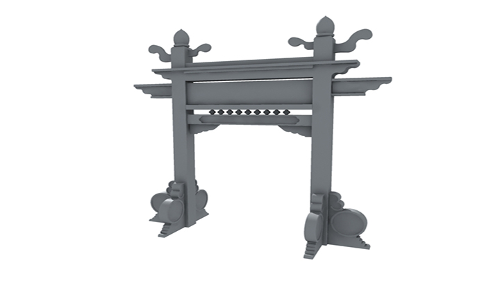 渲染模型_牌坊状元坊001