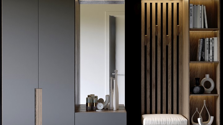 渲染模型_玄关柜子001