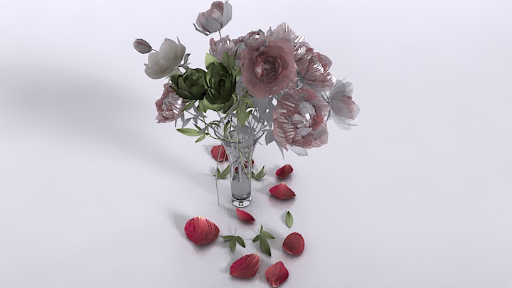 渲染模型_玫瑰花002