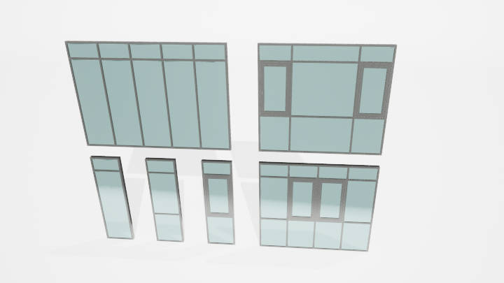 渲染模型_玻璃窗001