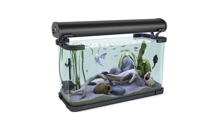 渲染模型_玻璃缸001