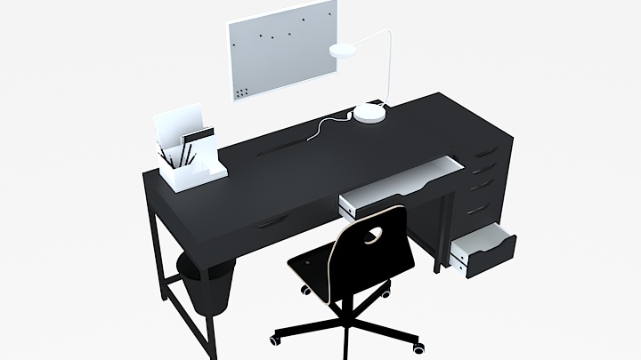渲染模型_电脑桌006