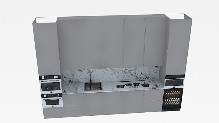 渲染模型_电视墙016