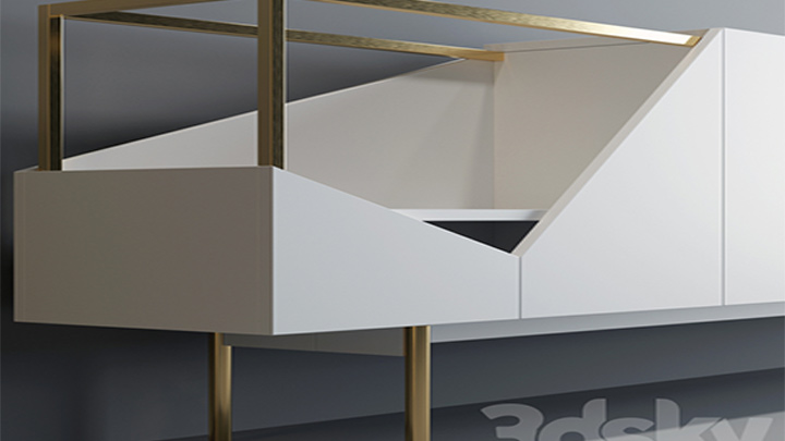 渲染模型_电视柜026