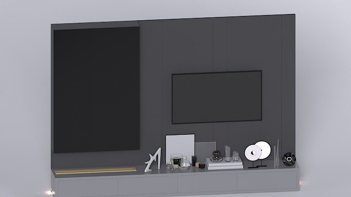 渲染模型_电视柜044