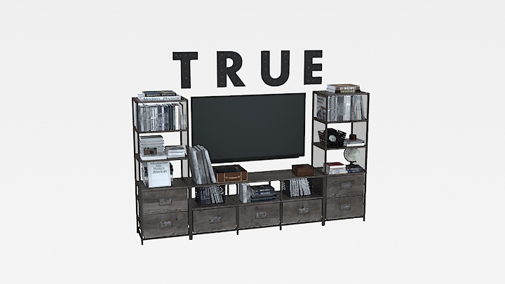 渲染模型_电视柜058