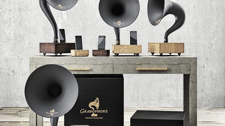 渲染模型_留声机套装001