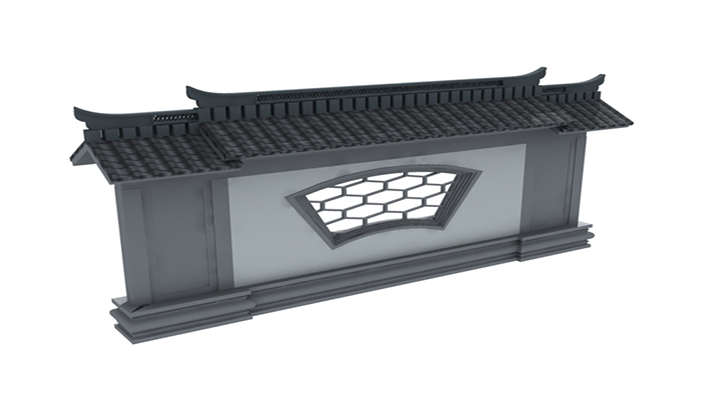 渲染模型_盆景壁003