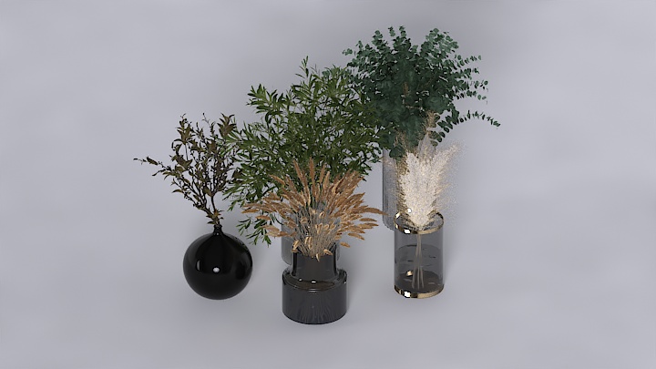 渲染模型_盆栽325