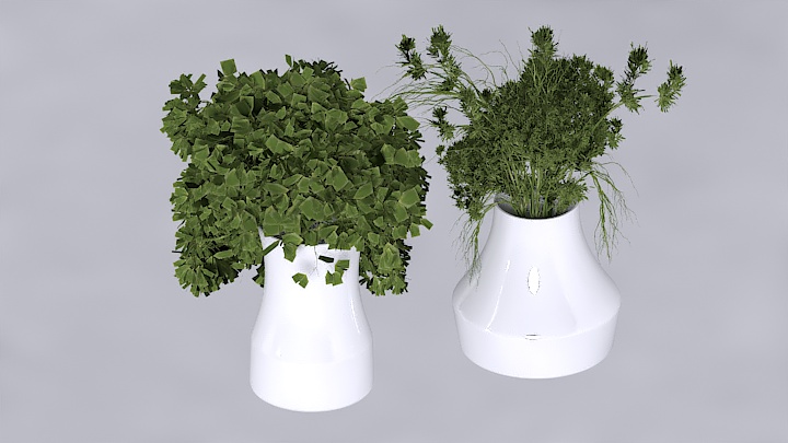 渲染模型_盆栽328