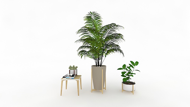 渲染模型_盆栽393