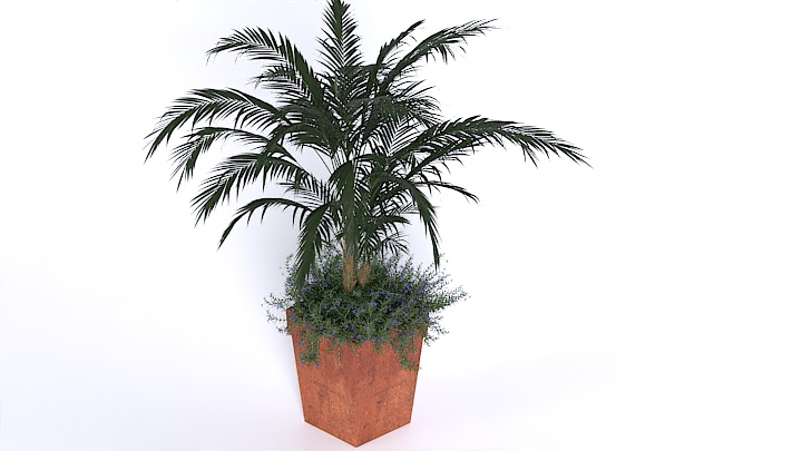 渲染模型_盆栽398