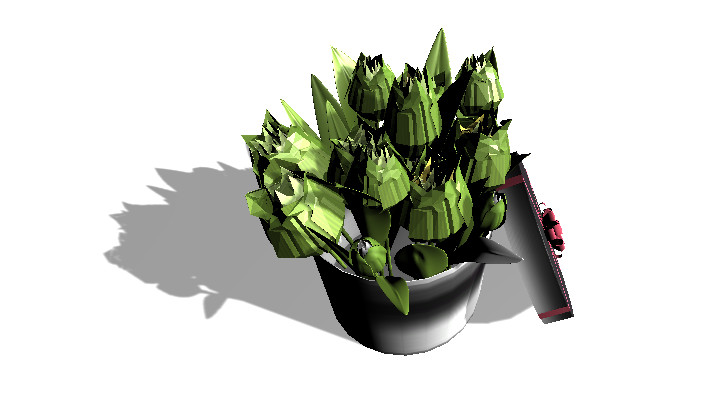 渲染模型_盆栽433