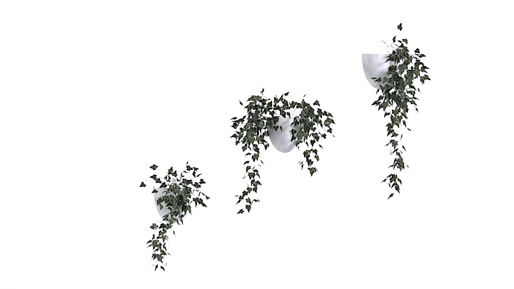 渲染模型_盆栽450