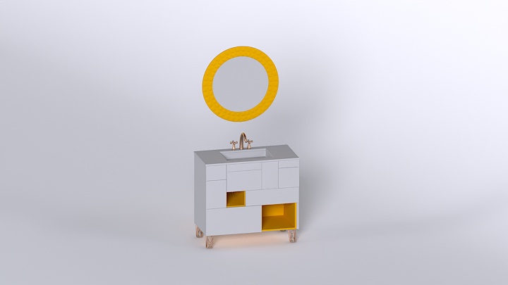 渲染模型_盥洗台003