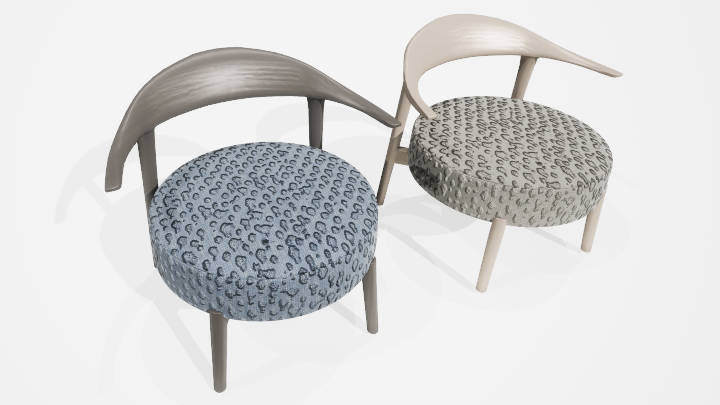 渲染模型_矮凳001