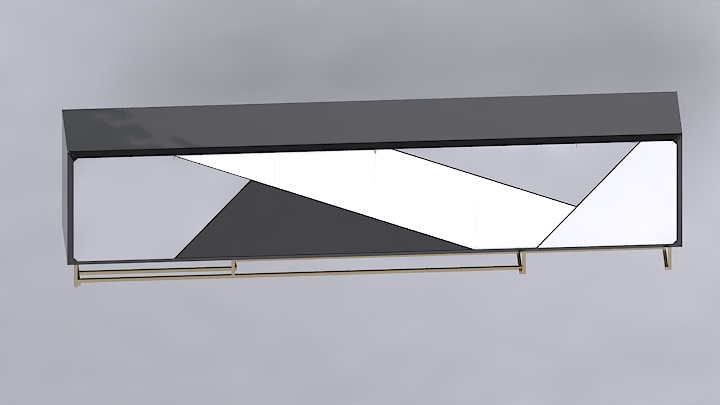 渲染模型_矮柜001