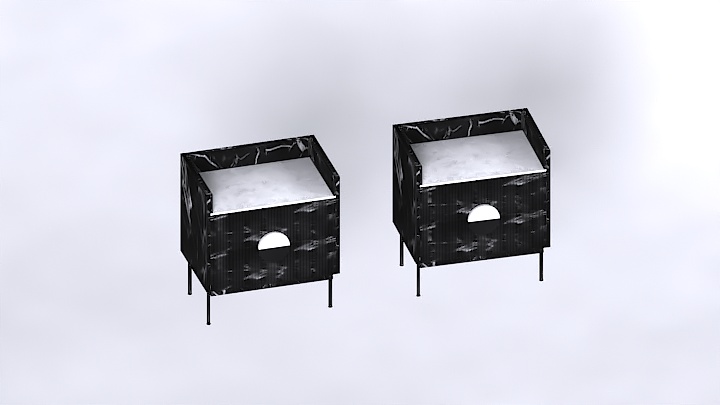 渲染模型_矮柜008