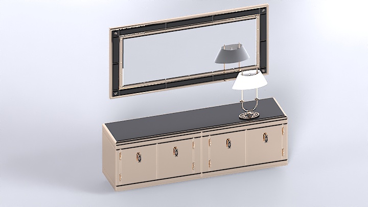 渲染模型_矮柜012