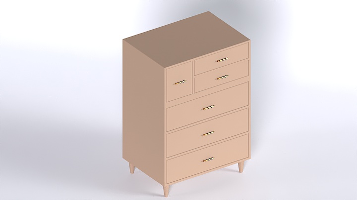 渲染模型_矮柜013