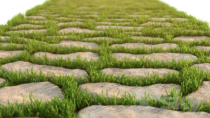 渲染模型_石板路001