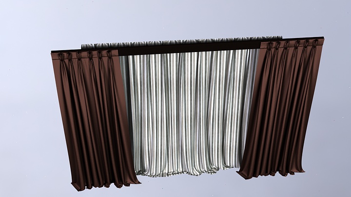 渲染模型_窗帘151