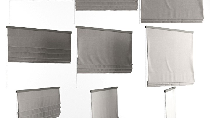 渲染模型_窗帘163