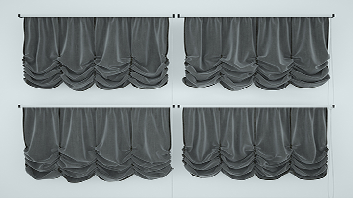 渲染模型_窗帘194