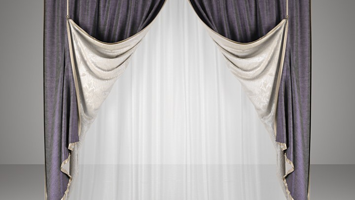 渲染模型_窗帘197