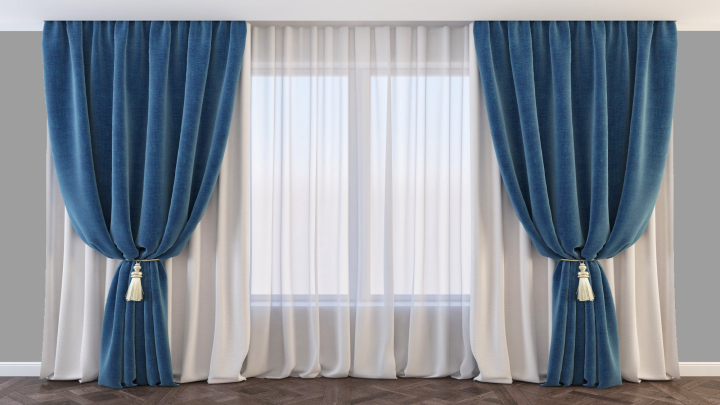 渲染模型_窗帘209