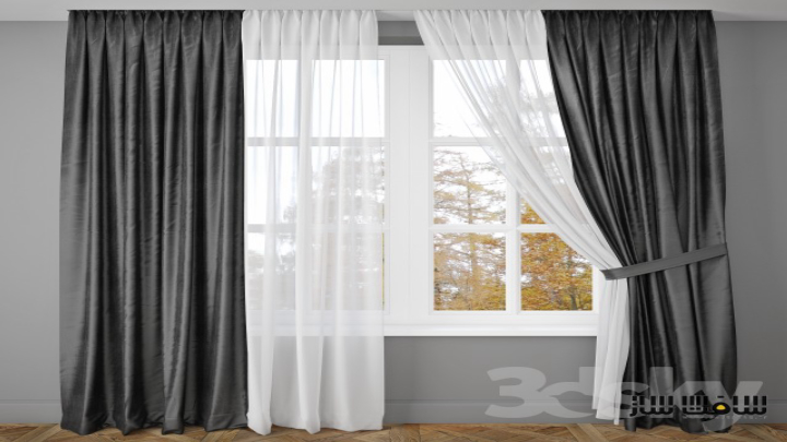 渲染模型_窗帘211
