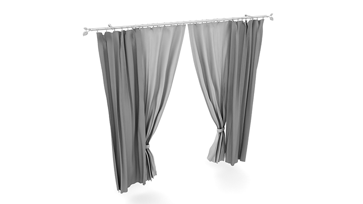 渲染模型_窗帘254