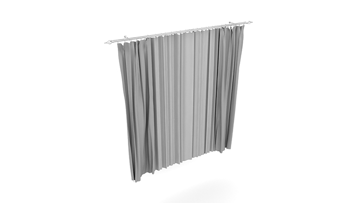 渲染模型_窗帘255