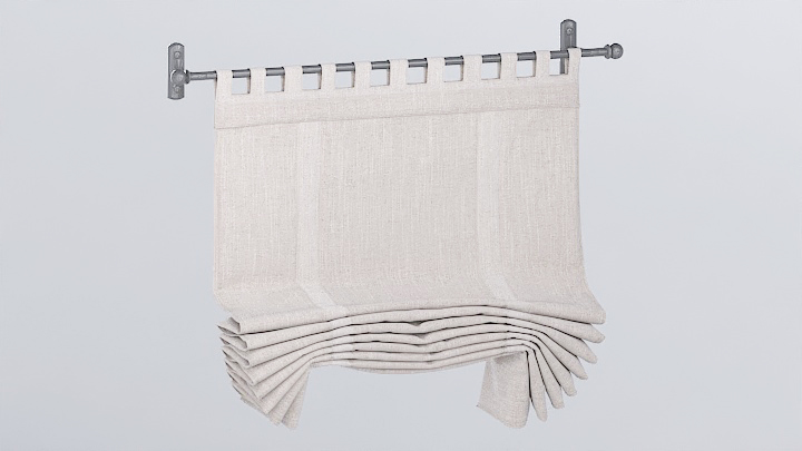 渲染模型_窗帘264