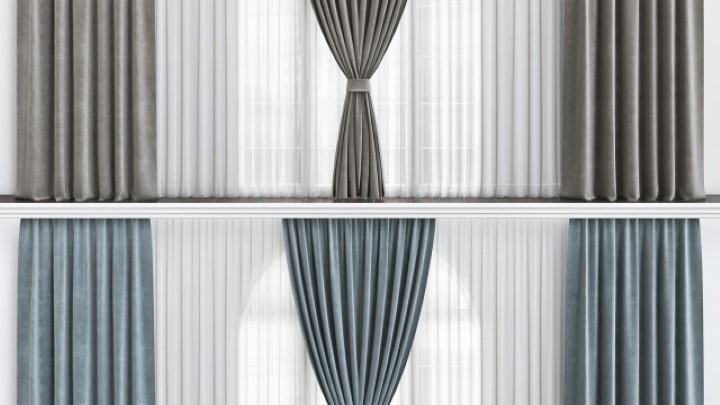 渲染模型_窗帘318