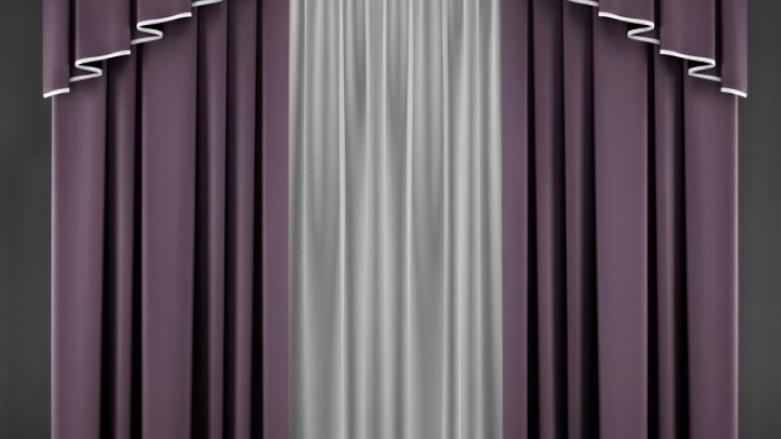 渲染模型_窗帘322