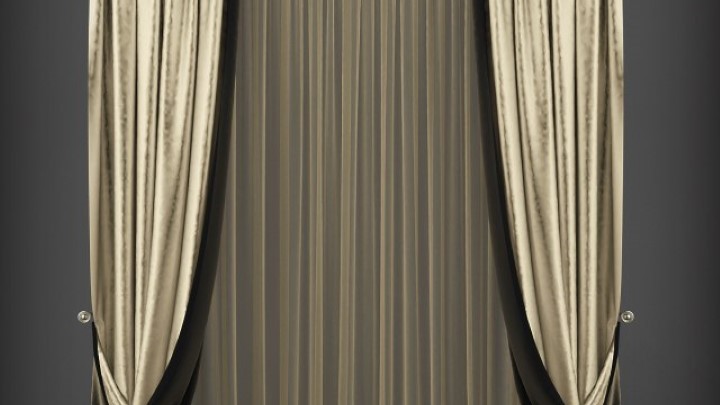 渲染模型_窗帘332