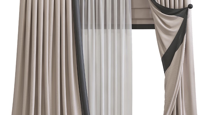 渲染模型_窗帘365