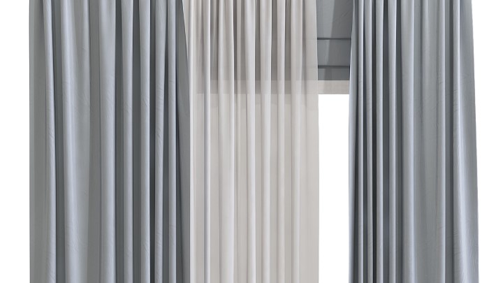 渲染模型_窗帘368