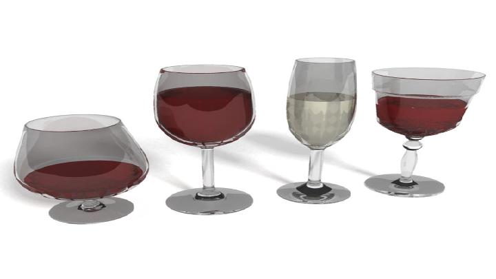 渲染模型_红酒杯004