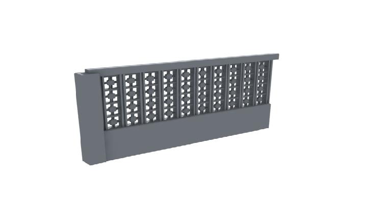 渲染模型_围墙009