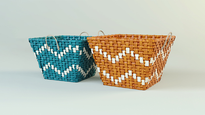 渲染模型_编织篮001