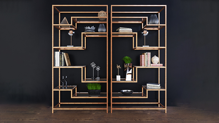 渲染模型_置物架035