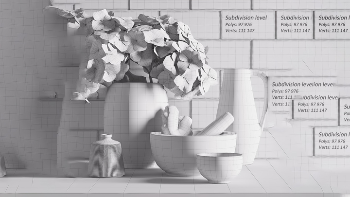 渲染模型_花瓶078