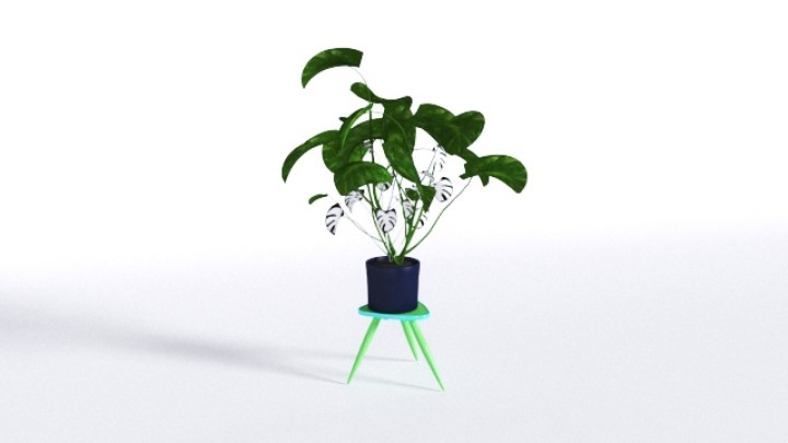 渲染模型_花盆031