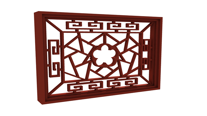 渲染模型_花窗004