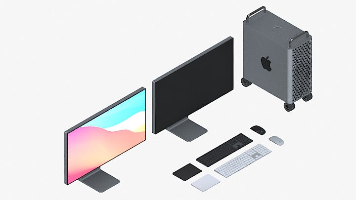 渲染模型_苹果电脑007